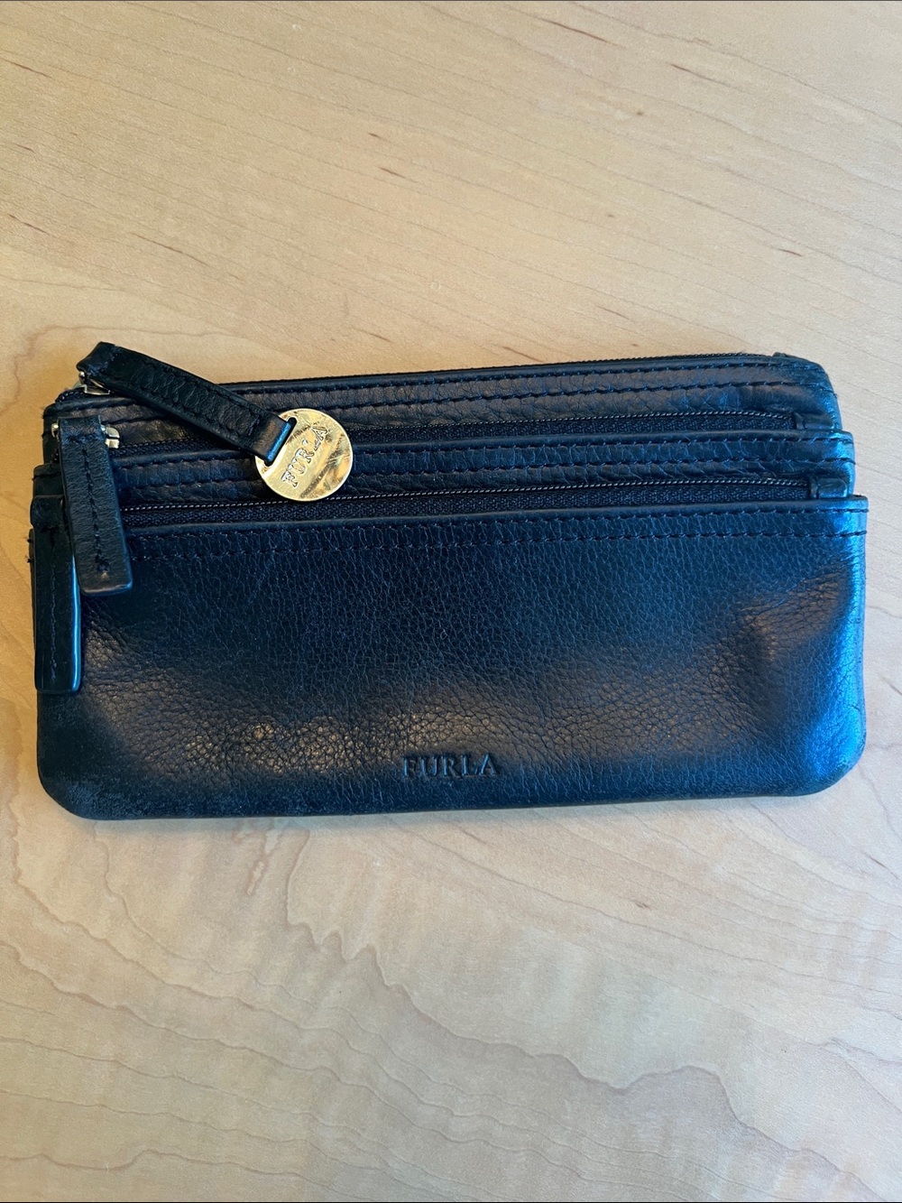 FURLA Wallet Coin Card Holder Leather